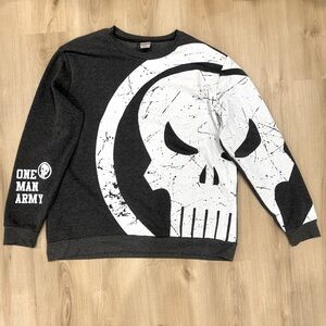 Men’s size XL crew Neck sweater featuring official Marvels the Punisher logo